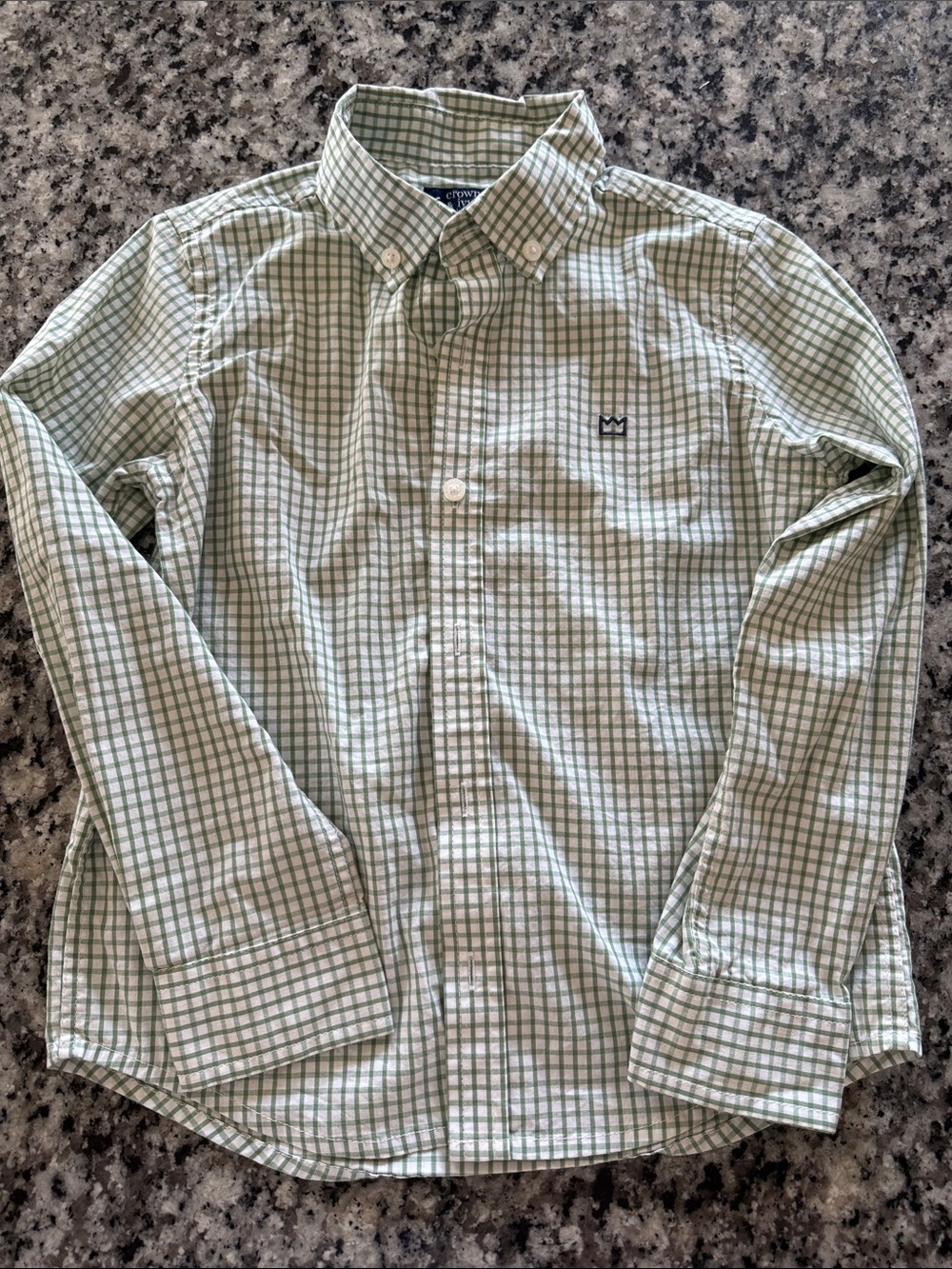 crown & ivy Green Plaid Button-Down Shirt - Men